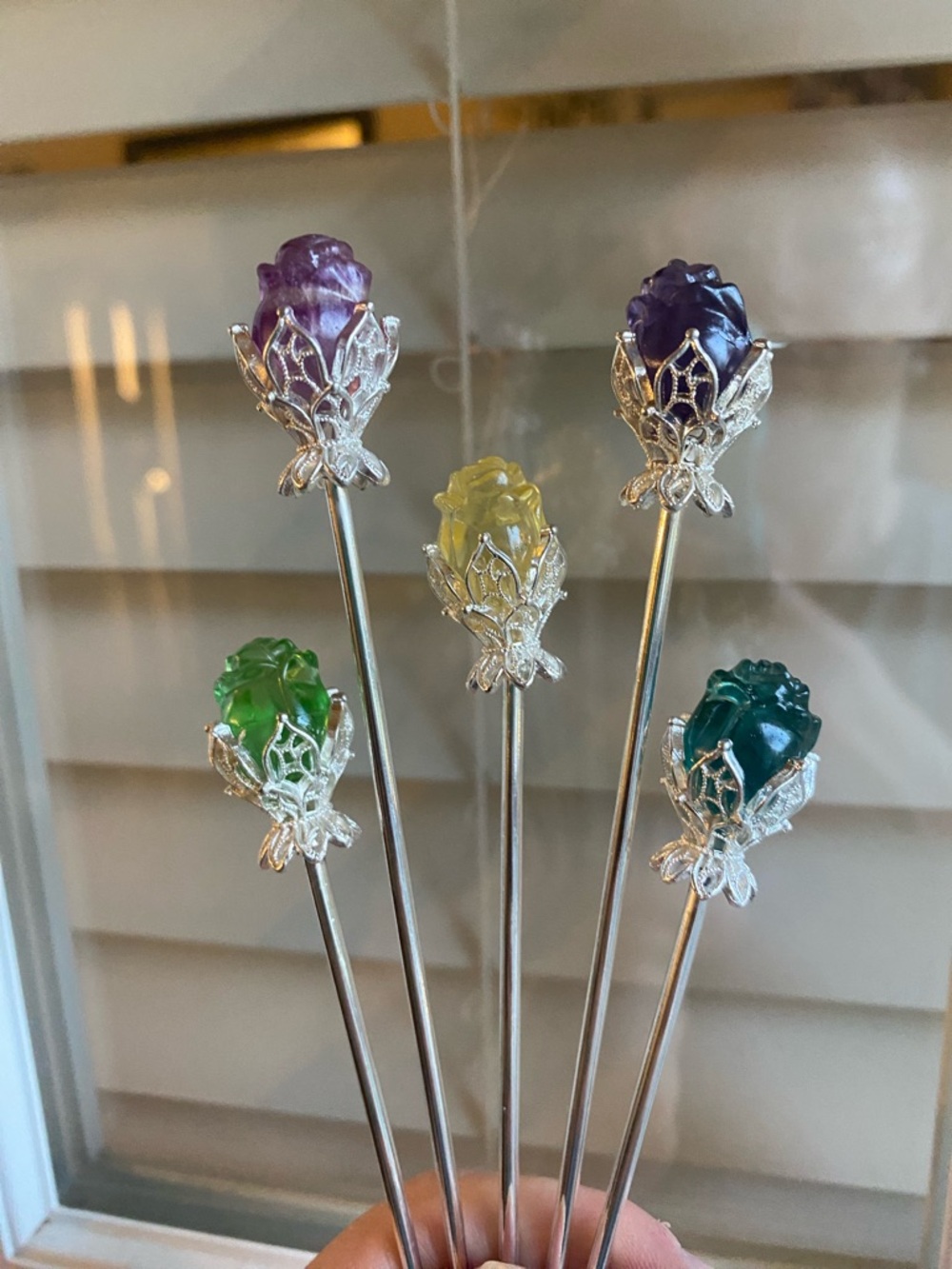 Candy Fluorite Hair Pin